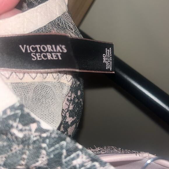 Victoria's Secret Pink Tulle Dress Push-up Babydoll Nightie Lingerie Size 36D - Picture 4 of 4